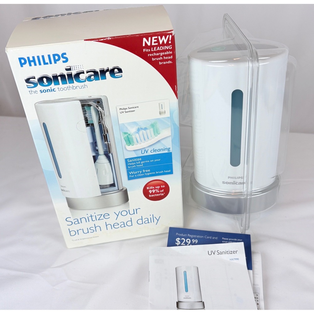 Philips UV Sanitizer HX7990 for Sonicare and Oral-B Brush Heads New Sealed